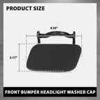 Set of 2 Headlight Washer Cover Caps for Audi A4 B8 (2008–2012)
