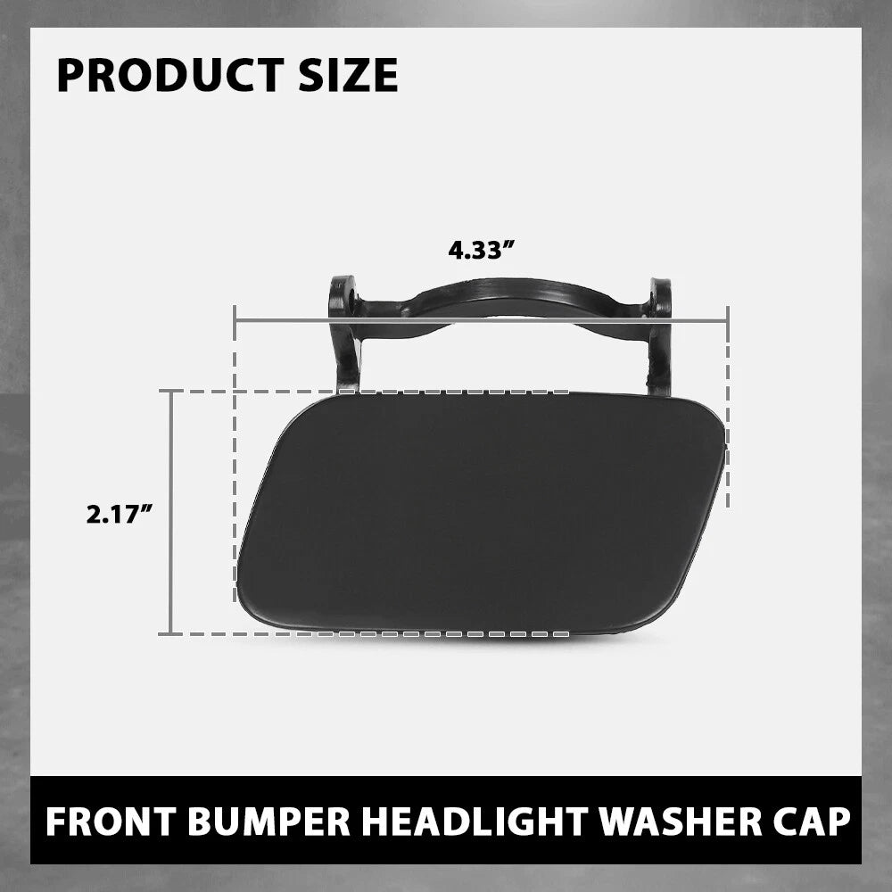 Set of 2 Headlight Washer Cover Caps for Audi A4 B8 (2008–2012)