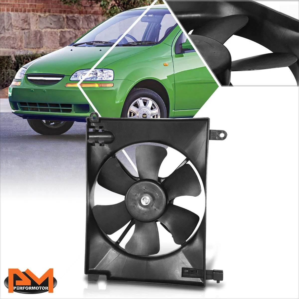 Radiator Cooling Fan Assembly for Chevy Aveo (2004) OE Style
