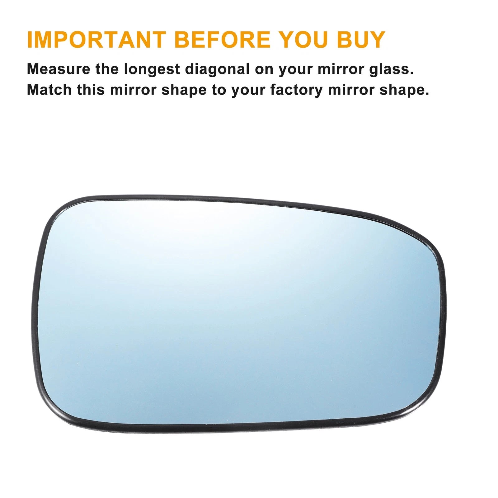 Pair Blue Heated Mirror Glass for Honda Accord (2003–2007)
