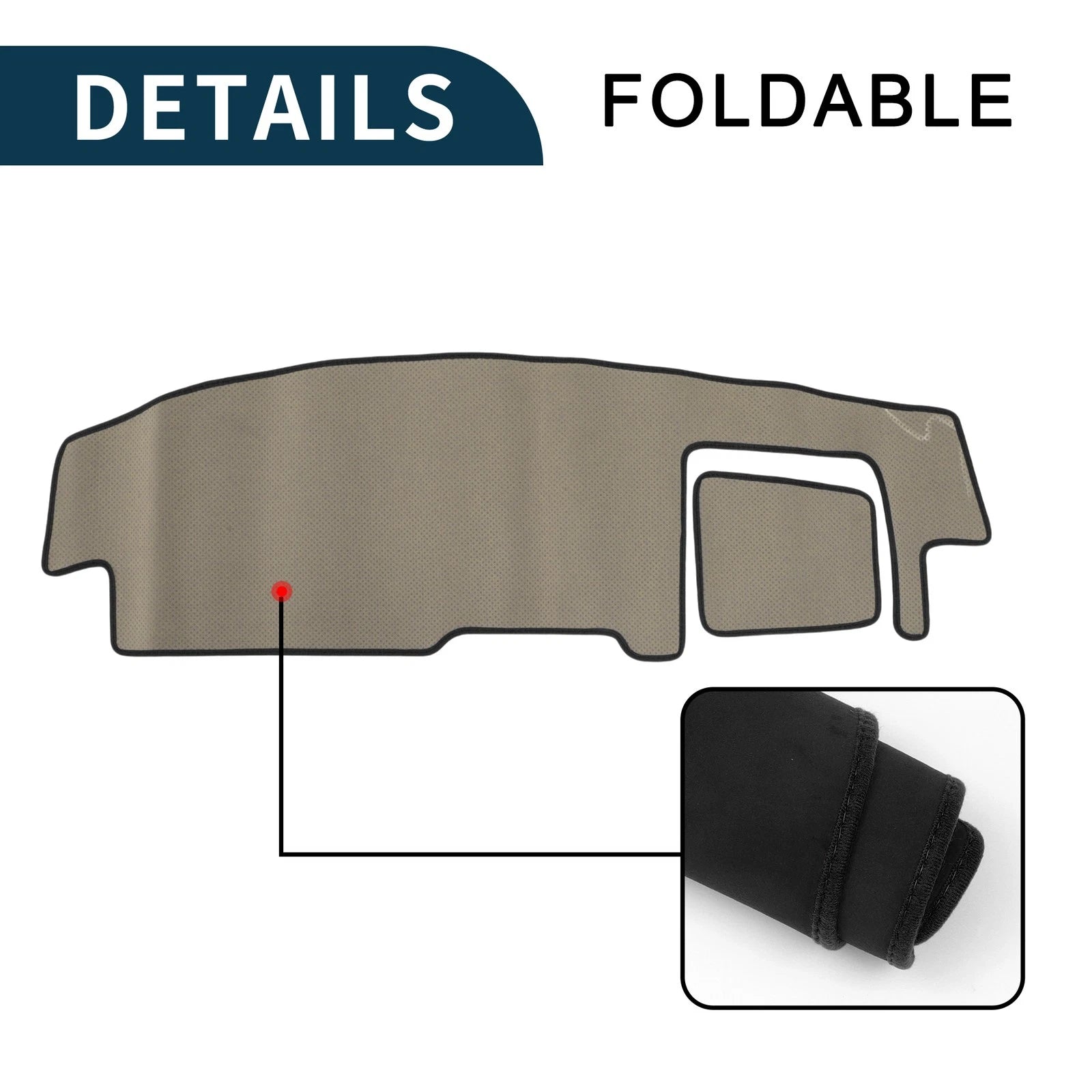 Dashboard Dash Cover Mat for Suzuki Spacia MK54S/MK94S (2015–2023) Black Set of 1