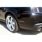 Polished Stainless Steel Side Marker Light Bezels for 2013-2014 Ford Mustang