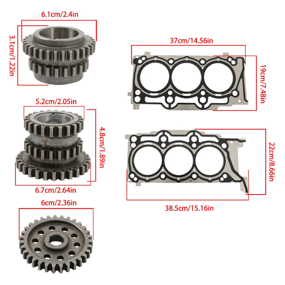 Head Gasket Set & Timing Chain Kit for Dodge Grand Caravan Charger (2011–2015)