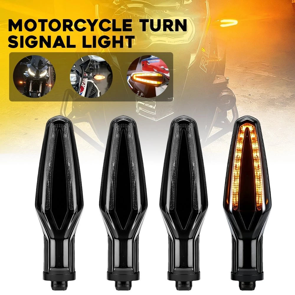 4X Smoked Lens Front LED Turn Signals for BMW G310R G310GS (2021–2025)