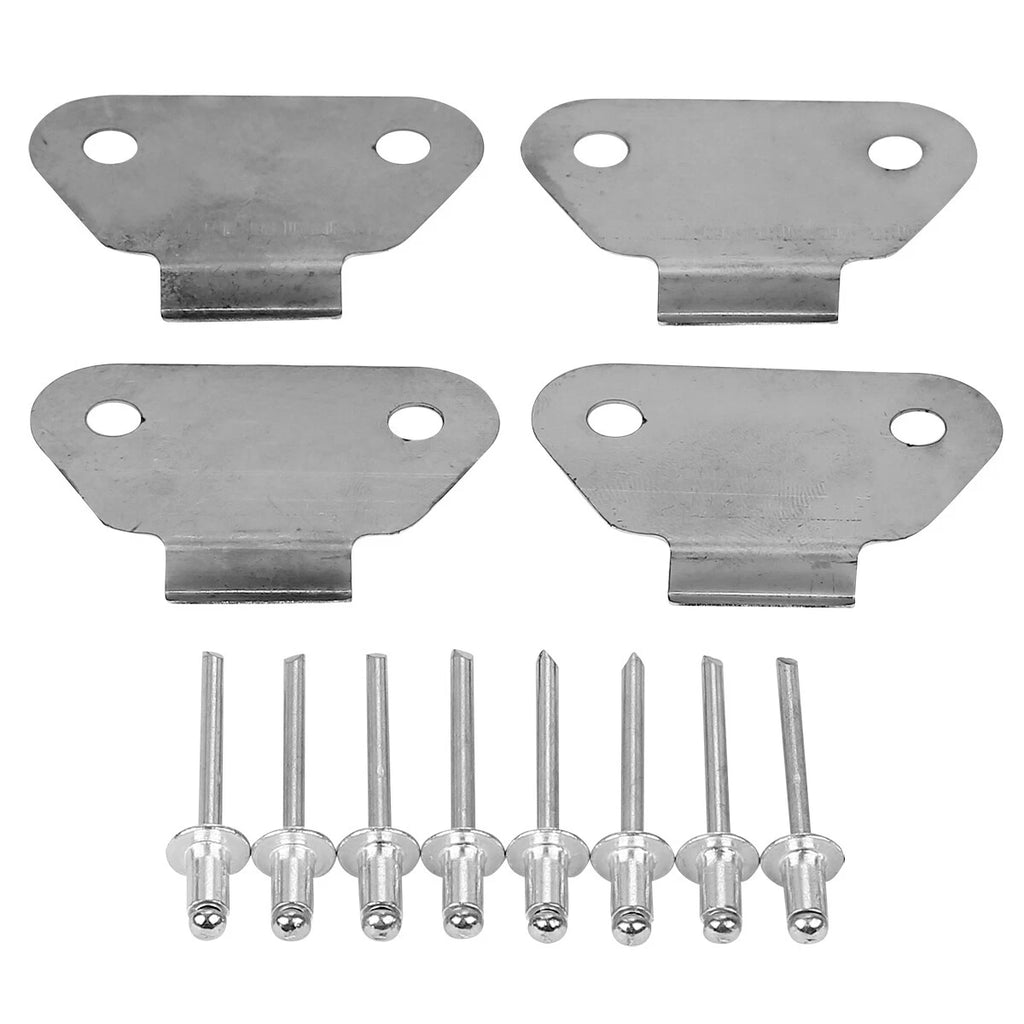 Set of 4 Hard Saddlebags Lids Wear Strike Plates for Harley Touring (1993–2013)