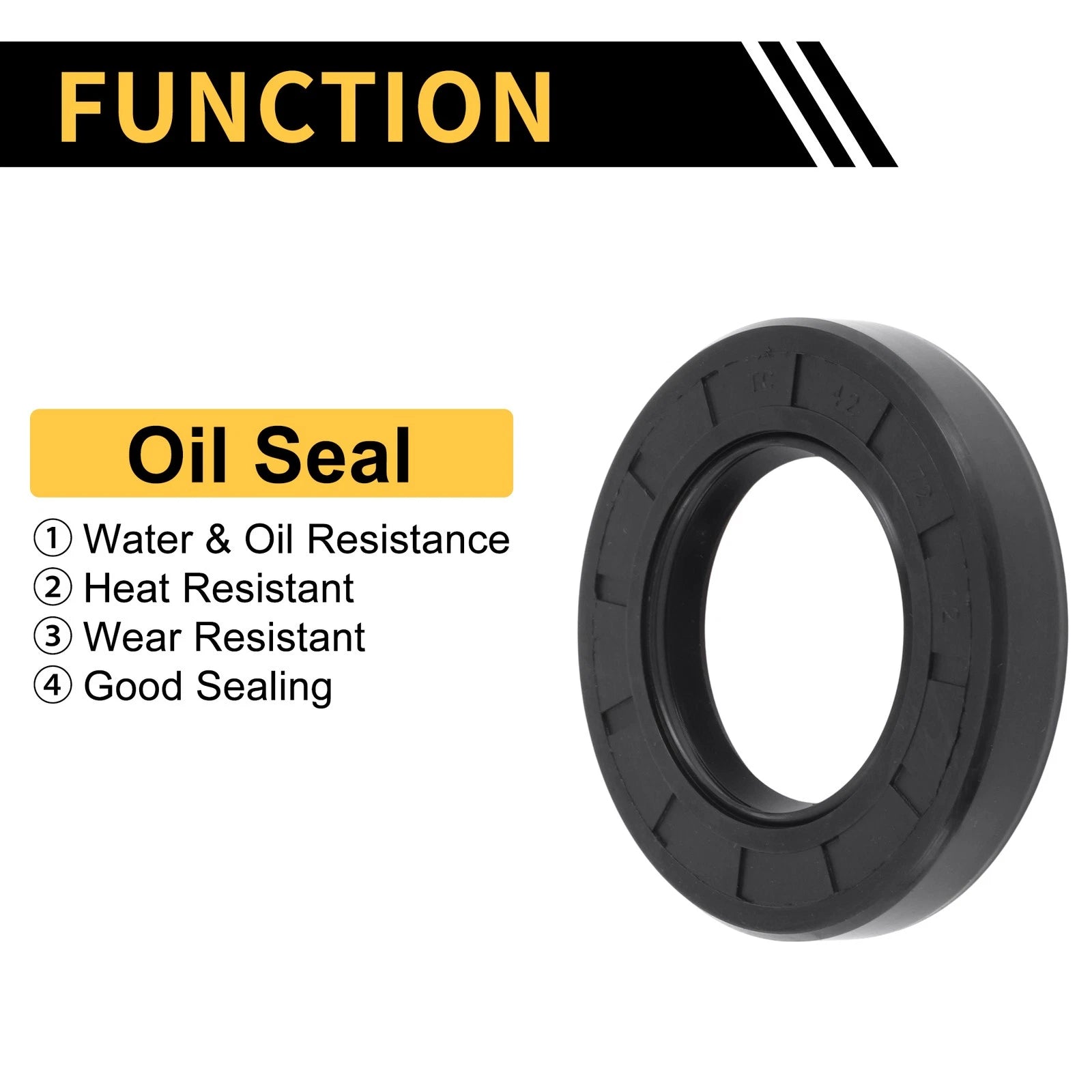 Set of 5 Oil Seal Rotary Shaft Seal NBR Rubber 42x72x12mm
