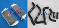 Aluminum Radiator + Black Silicone Hoses for Kawasaki KX250 (1999-2002)