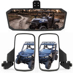 Set of 2 Center Rear Side Mirrors for Polaris Ranger 500 900 XP S 1000 XP (2017–2024)