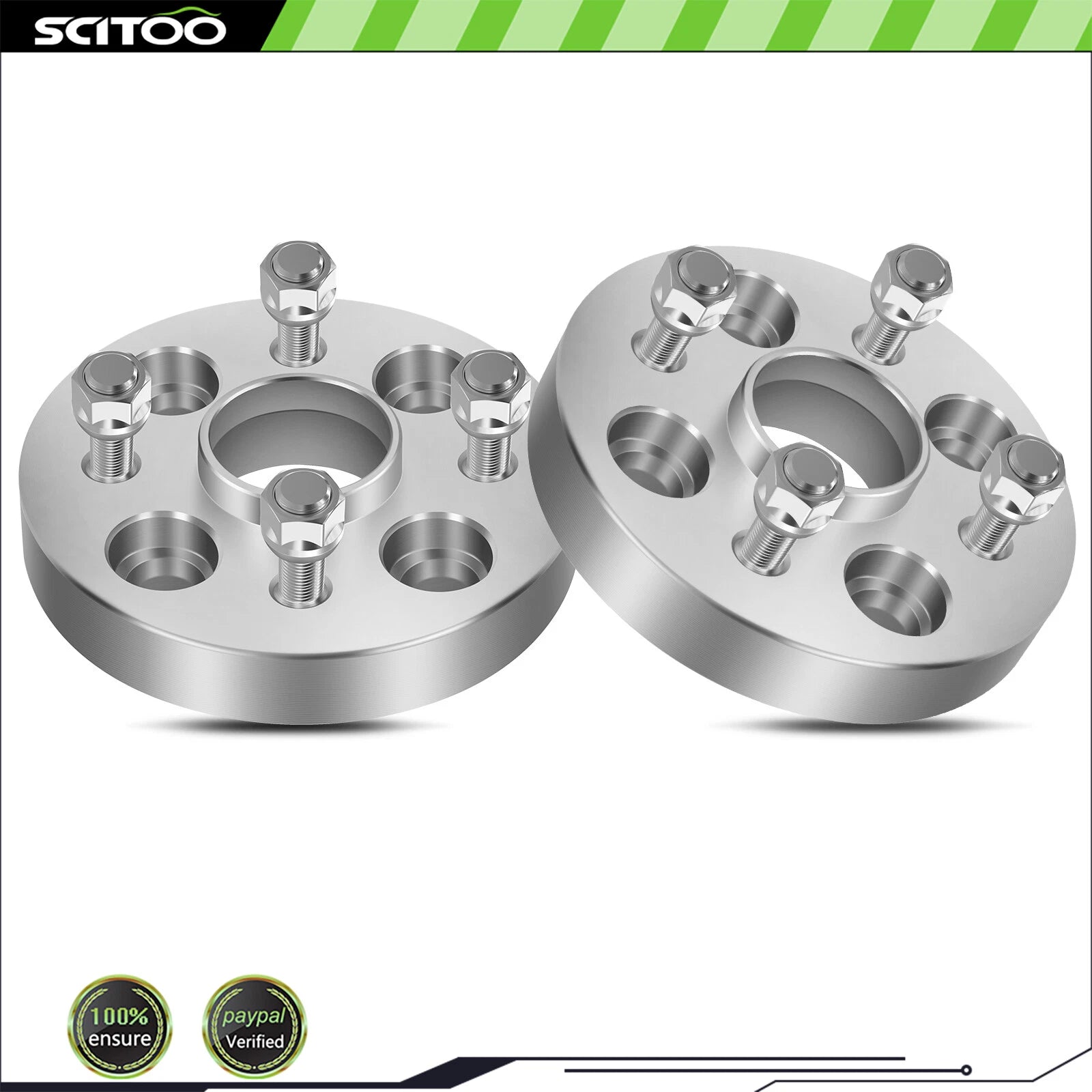 2X Wheel Spacers 4x100 1" 12x1.5 for Toyota Prius Mazda Miata (2000–2023)