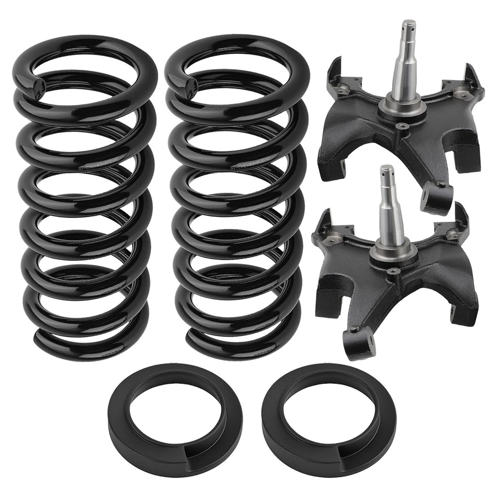 4-5" Drop Spring Spindle Kit for Chevy Silverado GMC Sierra C1500 C2500 (1988–1998)