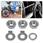 12mm Steel Hub Motor Nuts with Safety Washer for Ebike