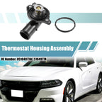 Thermostat Housing Assembly for Dodge (05184977AE) - Plastic Metal Black
