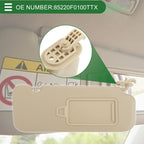 Sun Visor No.85220F0100TTX for Hyundai Elantra AD (2016–2020) Right Side