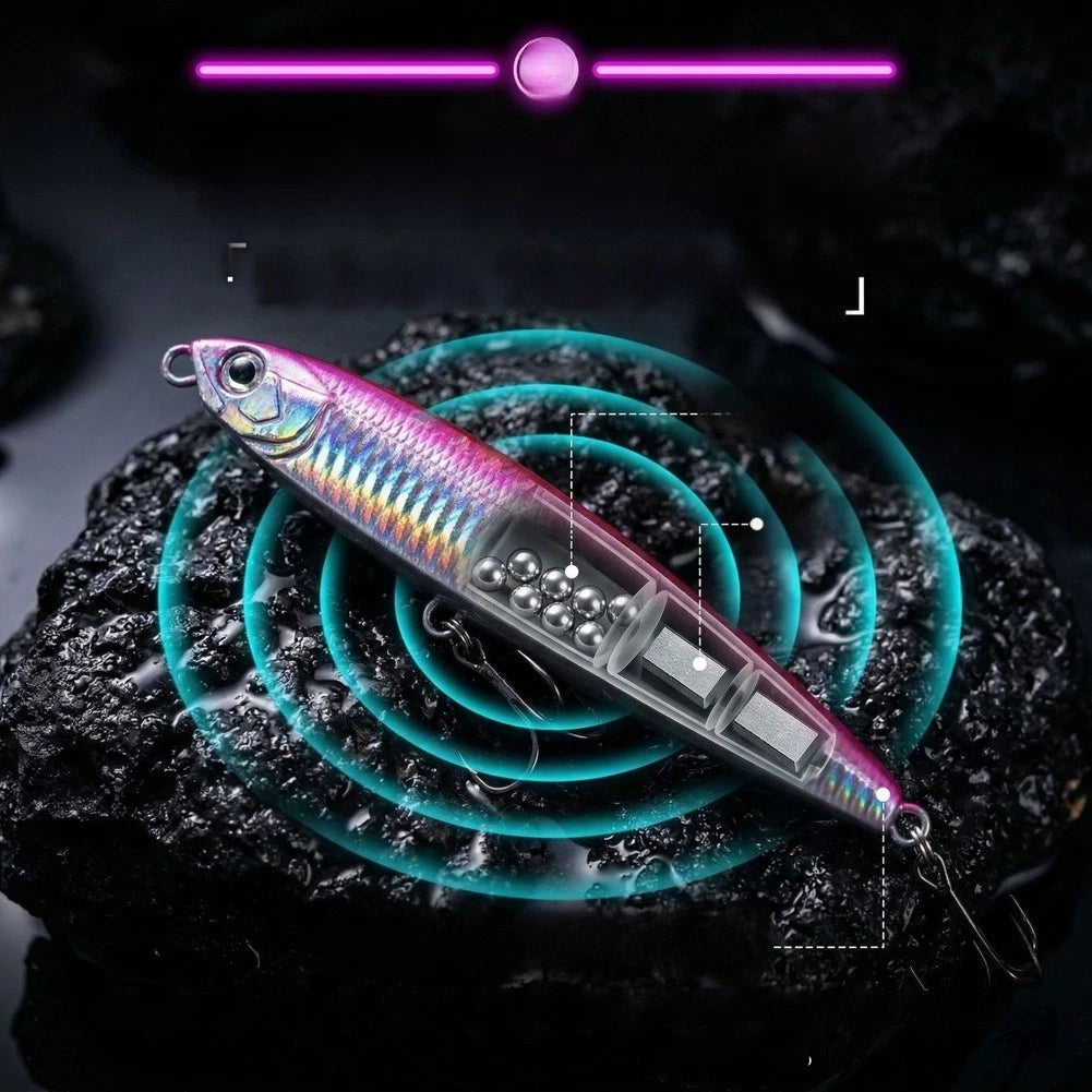 Fishing Lure Sinking Pencil 9.5cm for Bass (3D Holographic Scale)
