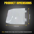 Front Bumper Tow Hook Cover for Mitsubishi Outlander (2022–2024) Pearl White