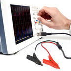 Test Cable with BNC Male & Dual Kelvin Clips for Oscilloscope (110cm)
