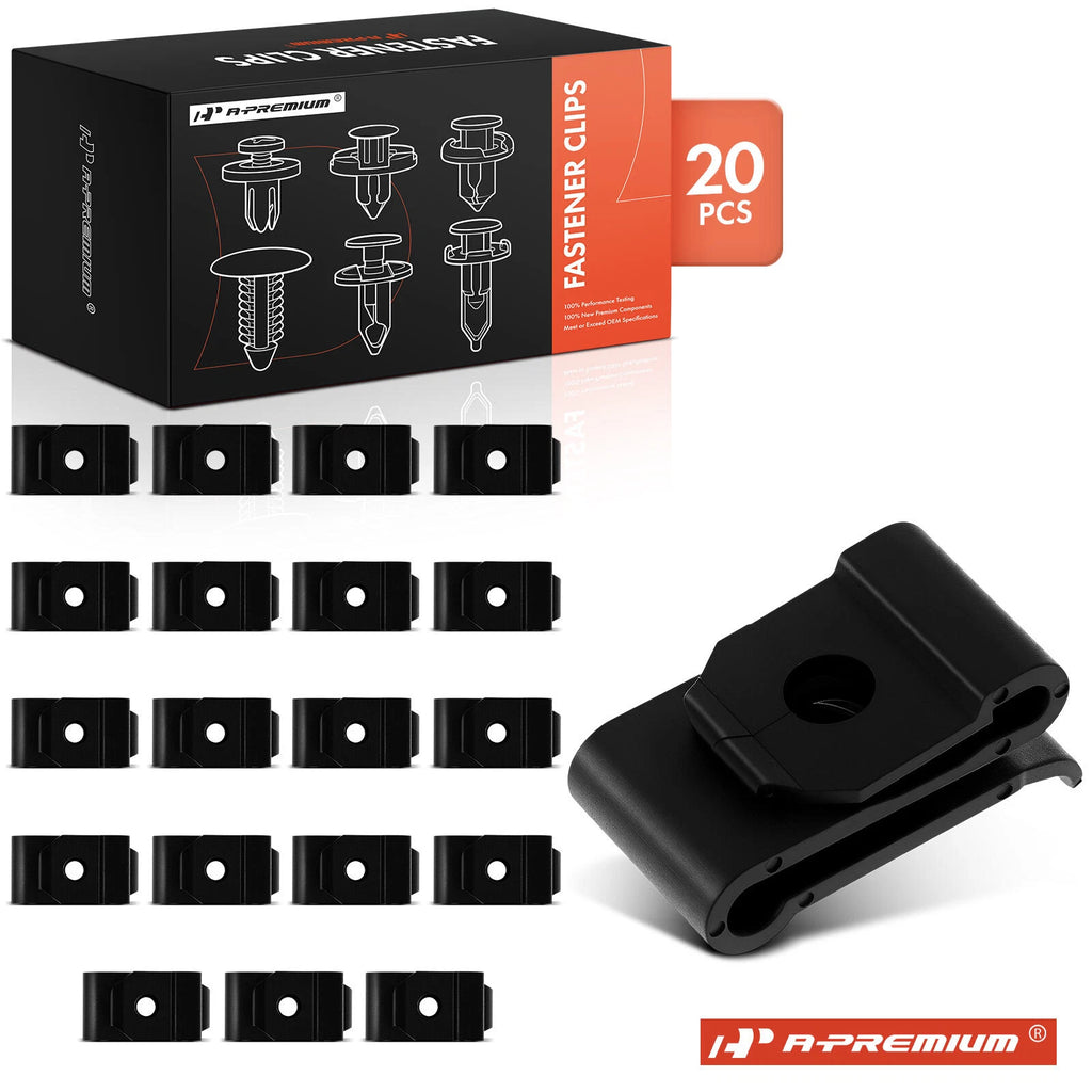 20x M5.5 Nylon Bumper Fender Clip U Nut Screw Retainer for Lexus (—)