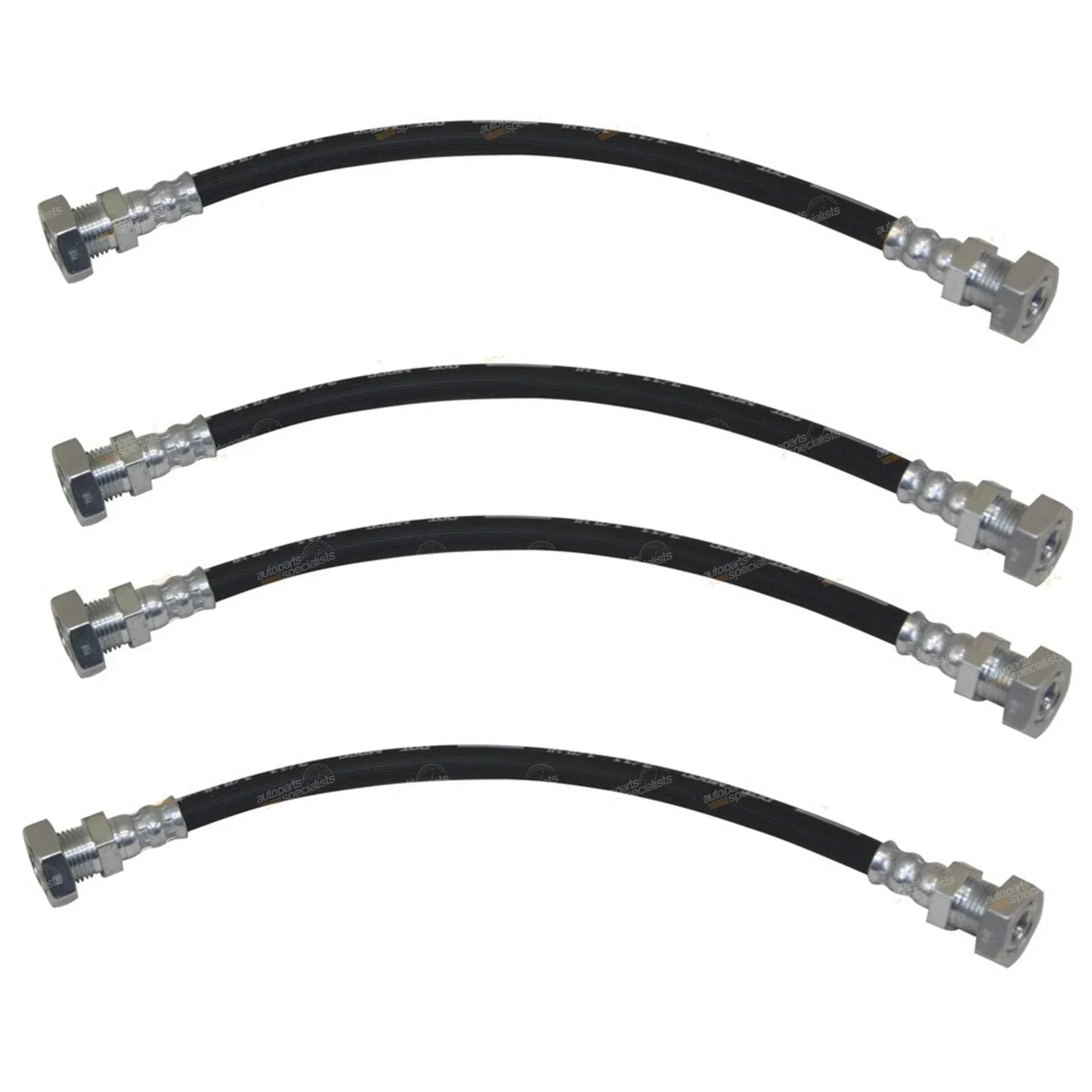 Brake Hose 4x Front & Rear L/R for Suzuki Mighty Boy (1984-1989)