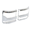 Chrome Headlight Trim Bezel Cover Pair for Chevy Silverado 1500 (2016–2019)