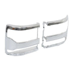 Chrome Headlight Trim Bezel Cover Pair for Chevy Silverado 1500 (2016–2019)