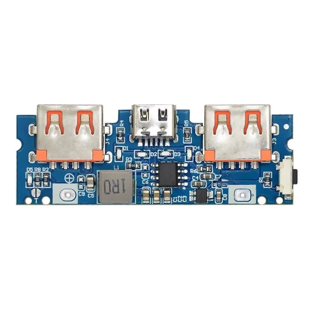 USB Power Bank Control Board 5V 2.4A Dual Output PCB for Lithium Batteries