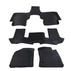 Set of 4 Black Floor Mats Liner for VW Atlas (2018–2025) TPE Waterproof