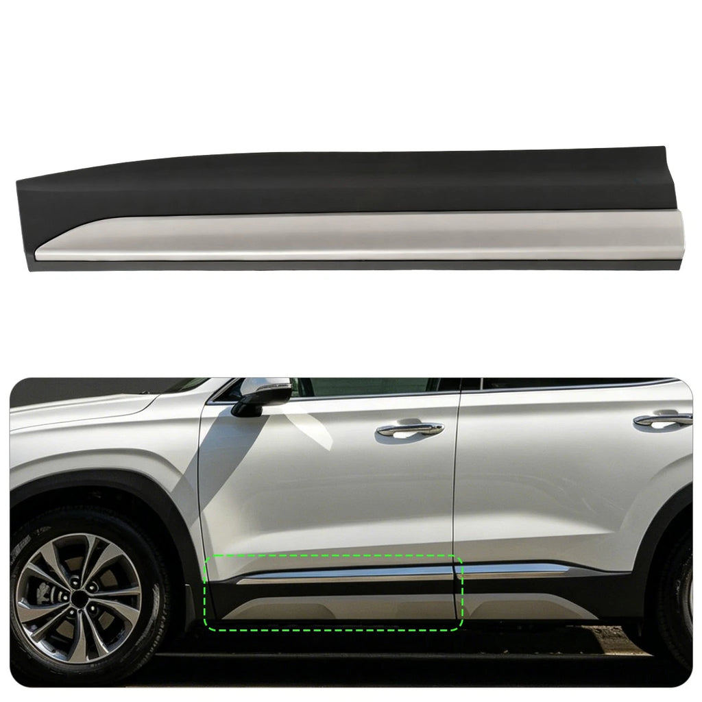 Front Door Lower Molding Left Side for Hyundai Santa Fe (2019–2023) 87721S1200SCR