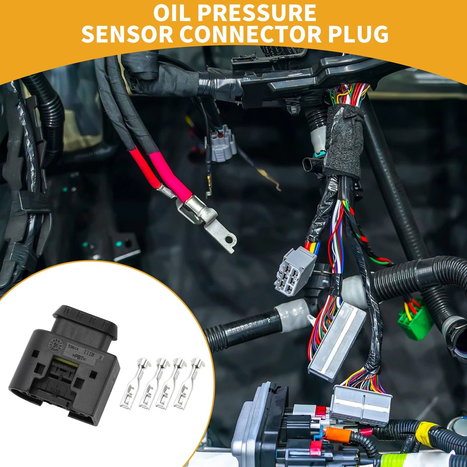 4 Pin Oil Pressure Sensor Connector Plug for BMW 