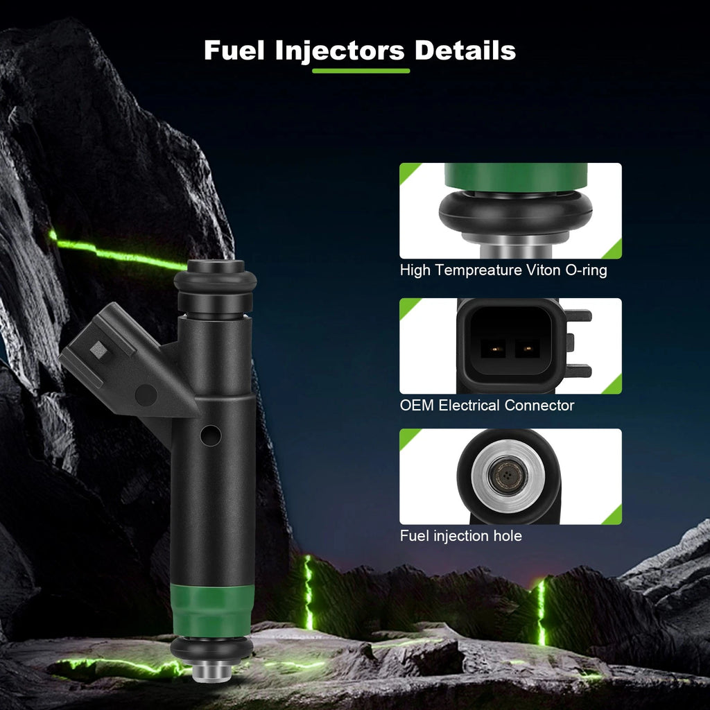 8Pcs Fuel Injectors for Dodge Durango (2004–2007) Jeep Commander (2006–2007) 4.7L