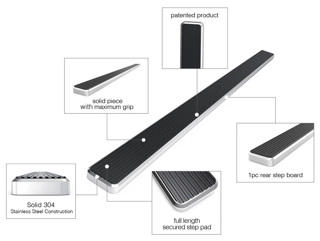 5-Inch Rear Step Bar for Ford Transit Full Size Van (2015-2026)