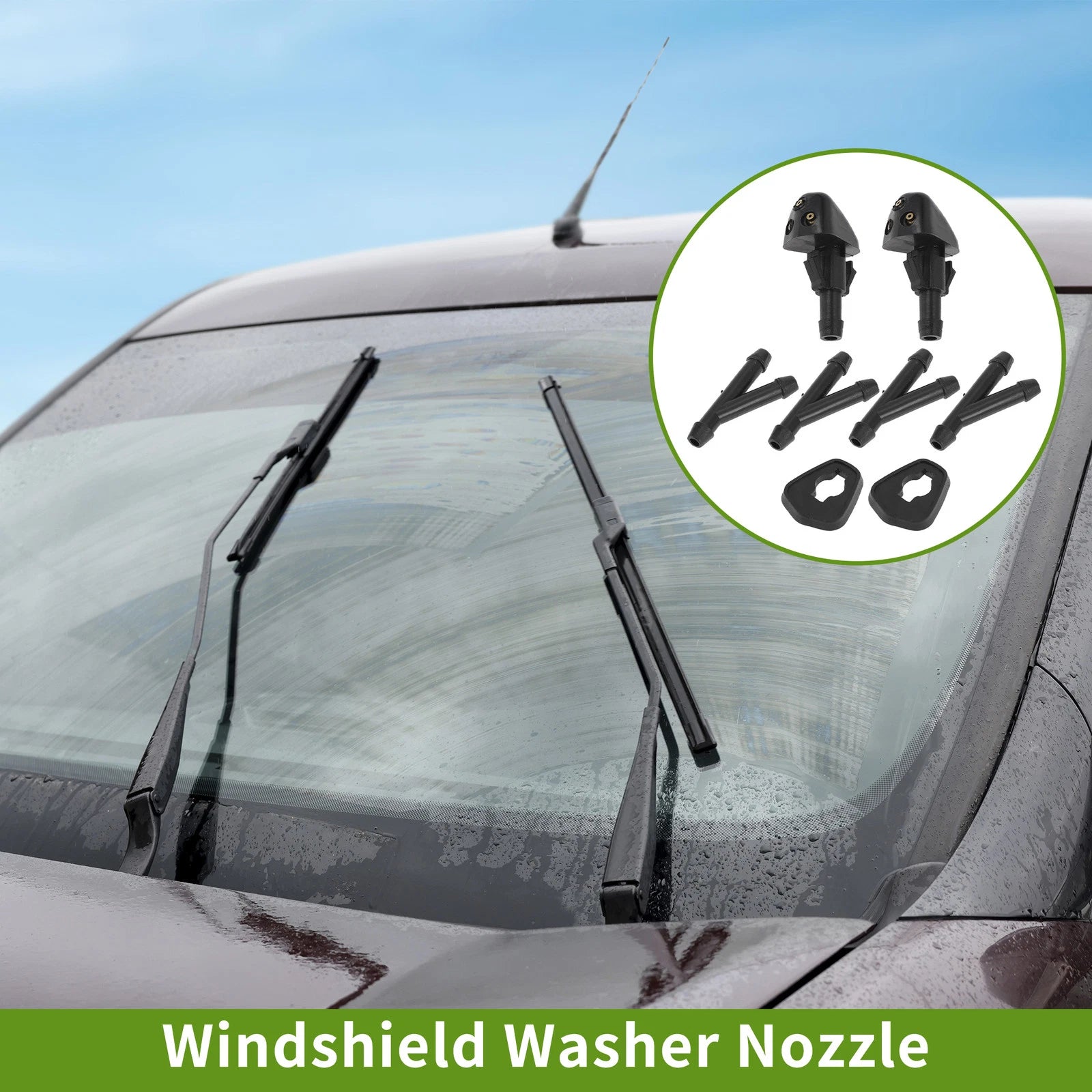 Windshield Washer Nozzle with Hose Connector for Suzuki 