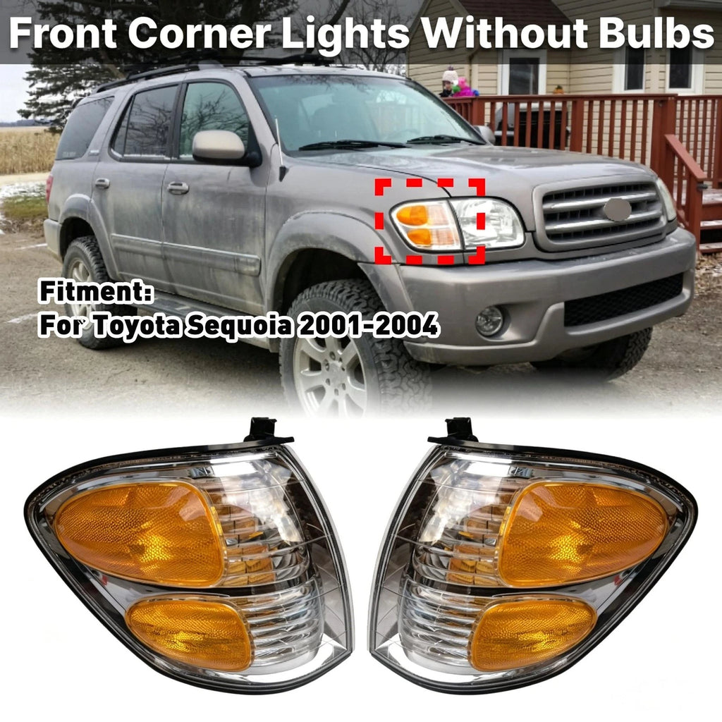 Front Corner Turn Signal Halogen Light for Toyota Sequoia (2001–2004) 1 Pair