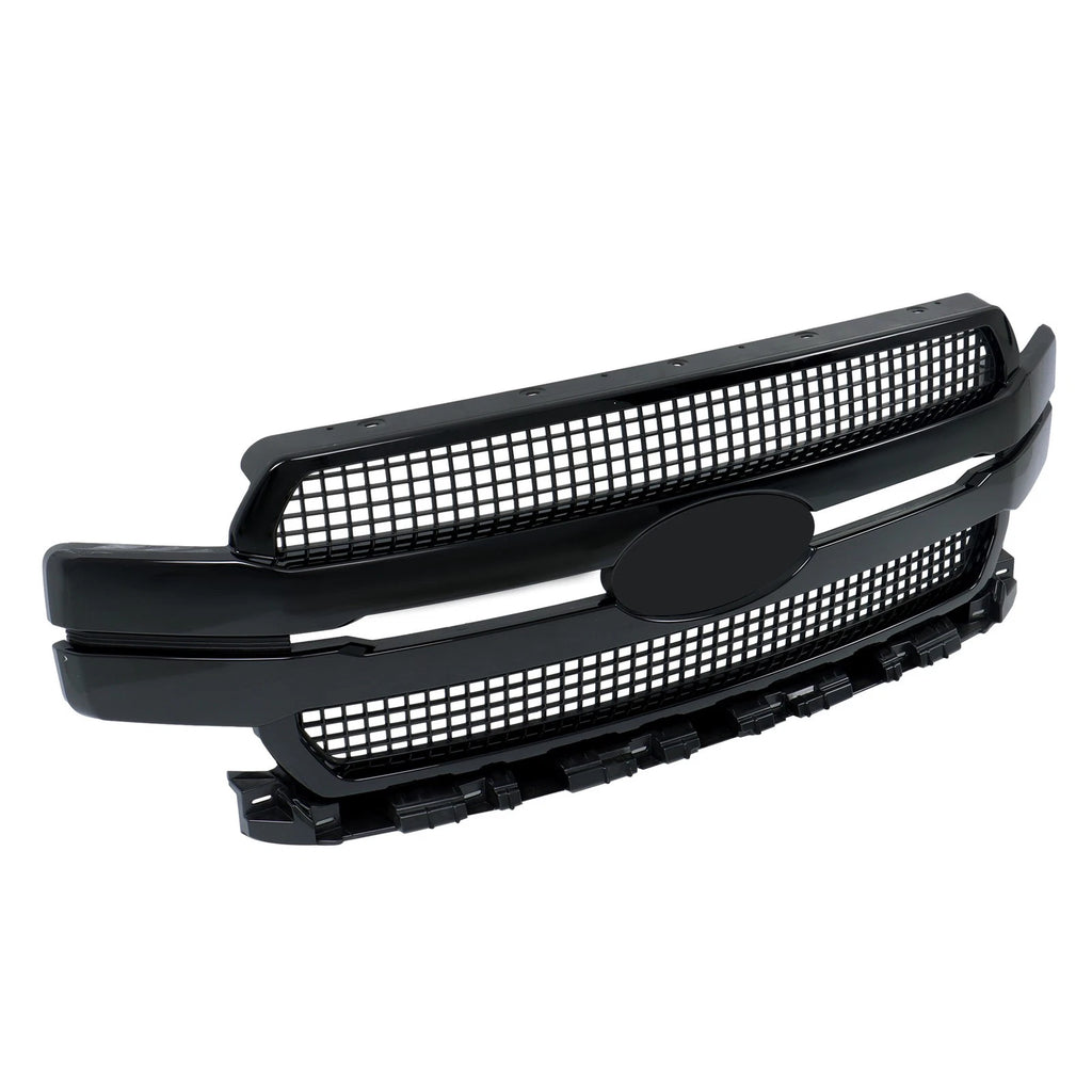 Gloss Black Front Upper Grille for Ford F-150 (2018–2020) Platinum Style