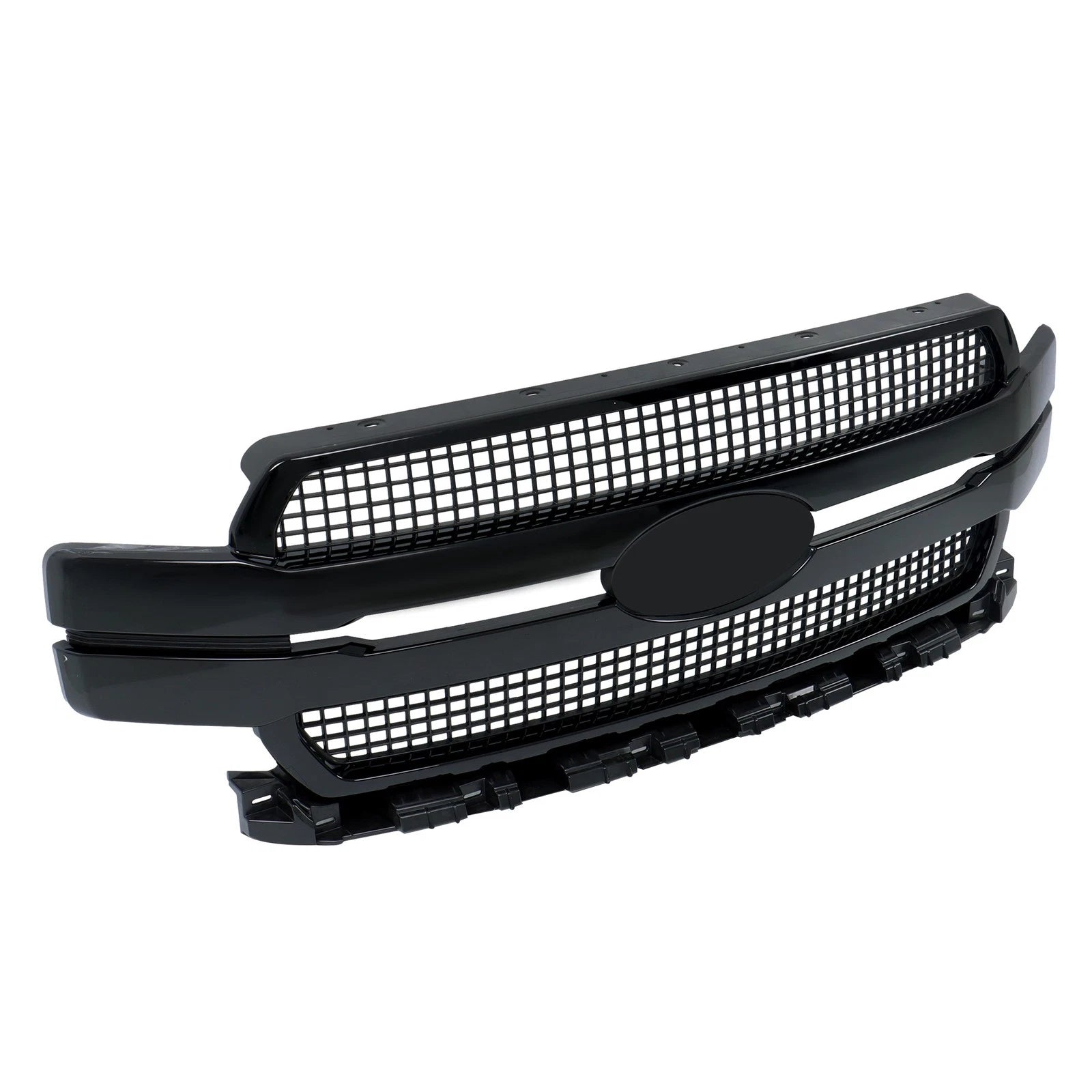 Gloss Black Front Upper Grille for Ford F-150 (2018–2020) Platinum Style