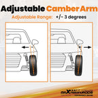 Adjustable Front Upper Camber Arms Kit for Dodge Charger RWD (2006–2023)