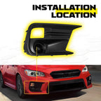 Pair Fog Light Covers for Subaru WRX STI (2018–2021) EPY