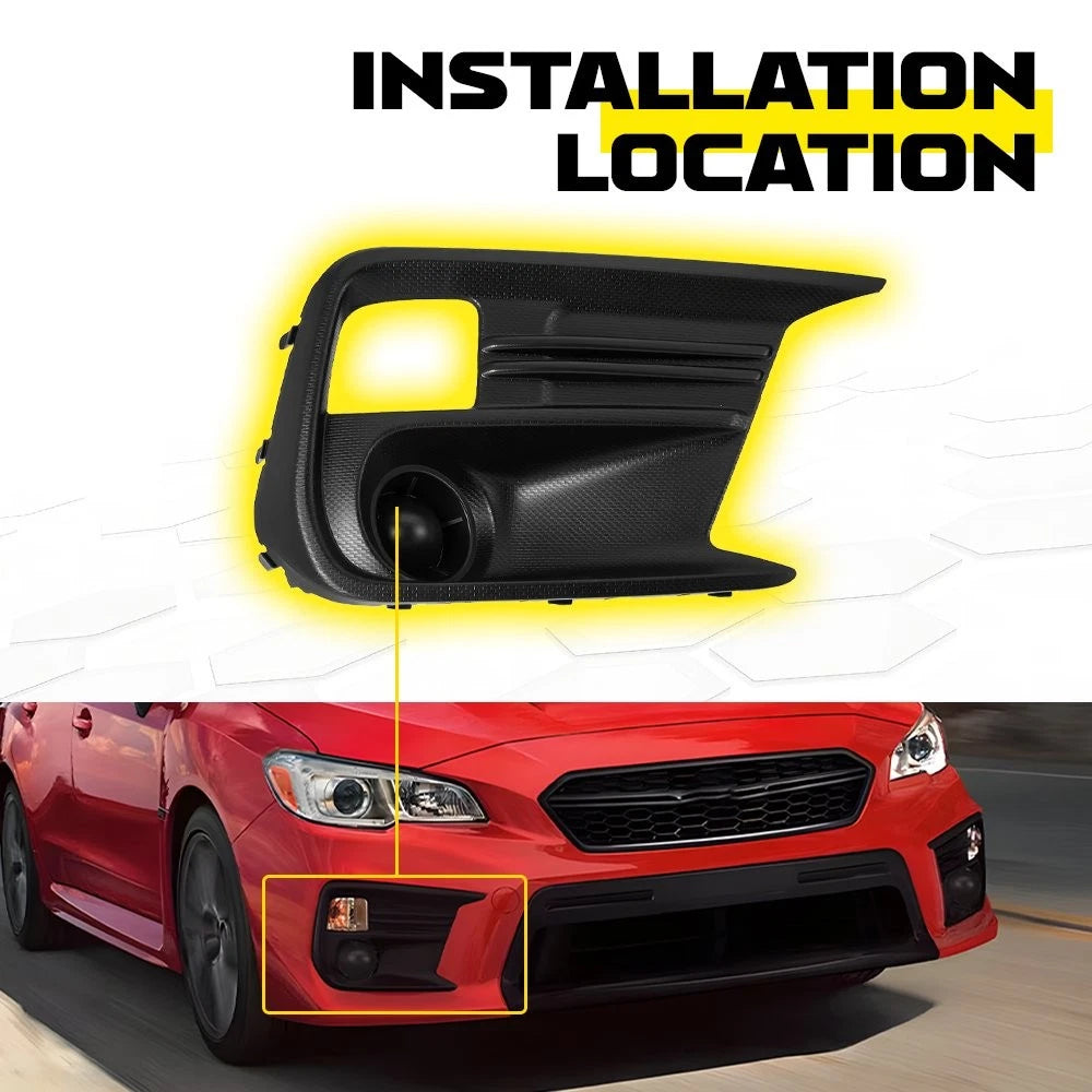 Pair Fog Light Covers for Subaru WRX STI (2018–2021) EPY