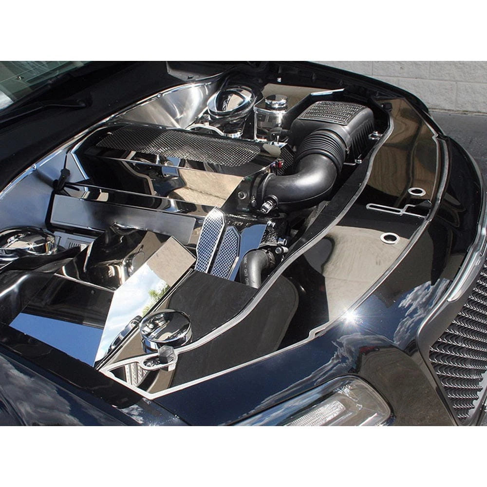 Polished Stainless Steel Front Header Plate for Chrysler 300 (2011–2013)