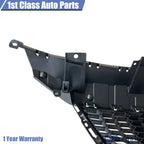 Set of 2 Front Upper Grille with Lower Trim Chrome for Nissan Versa (2020–2021)
