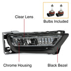 Pair Fog Lights for Honda Accord Sedan (2013–2015) W/Bulbs