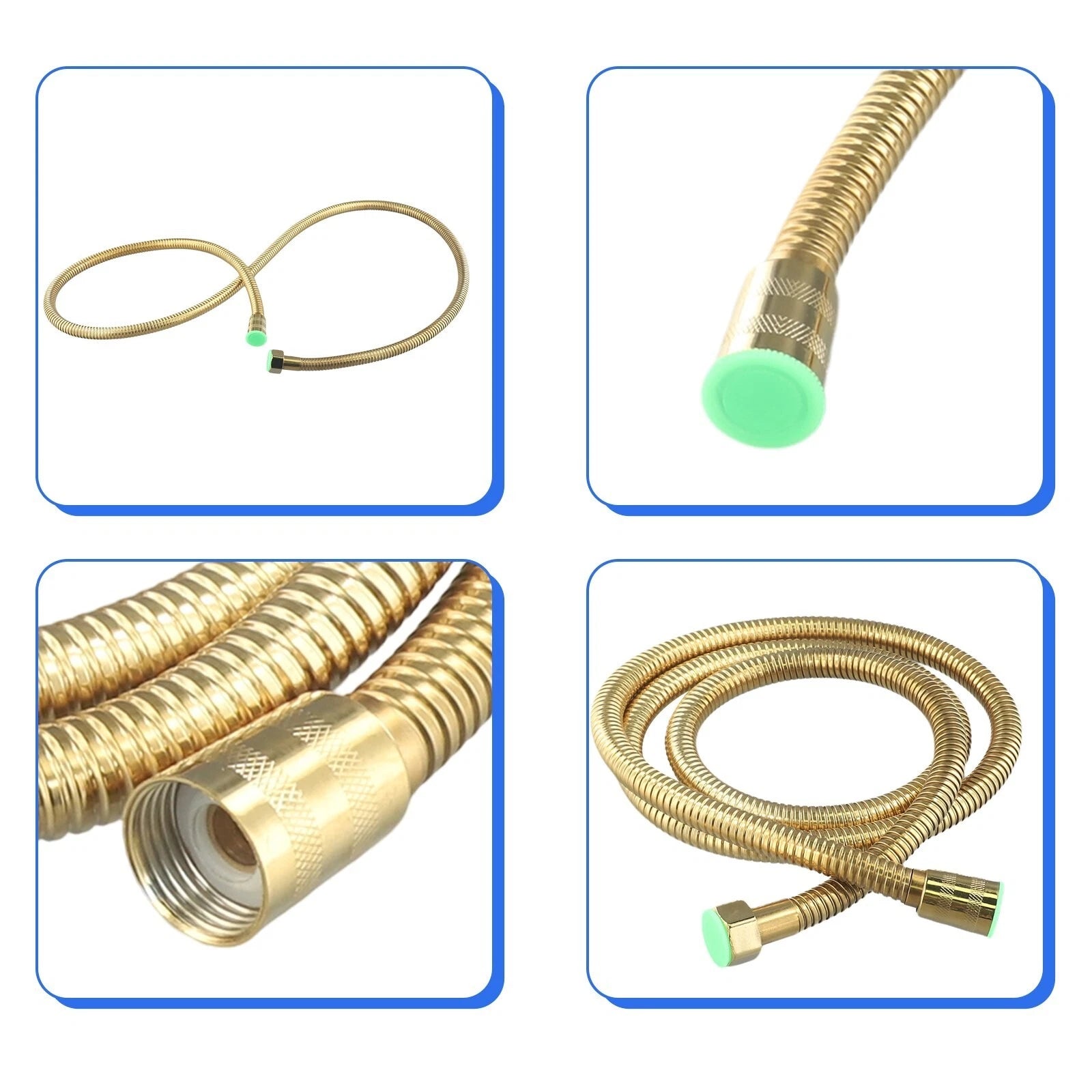 Flexible Stainless Steel Shower Hose 1.5m Replacement for Bathroom