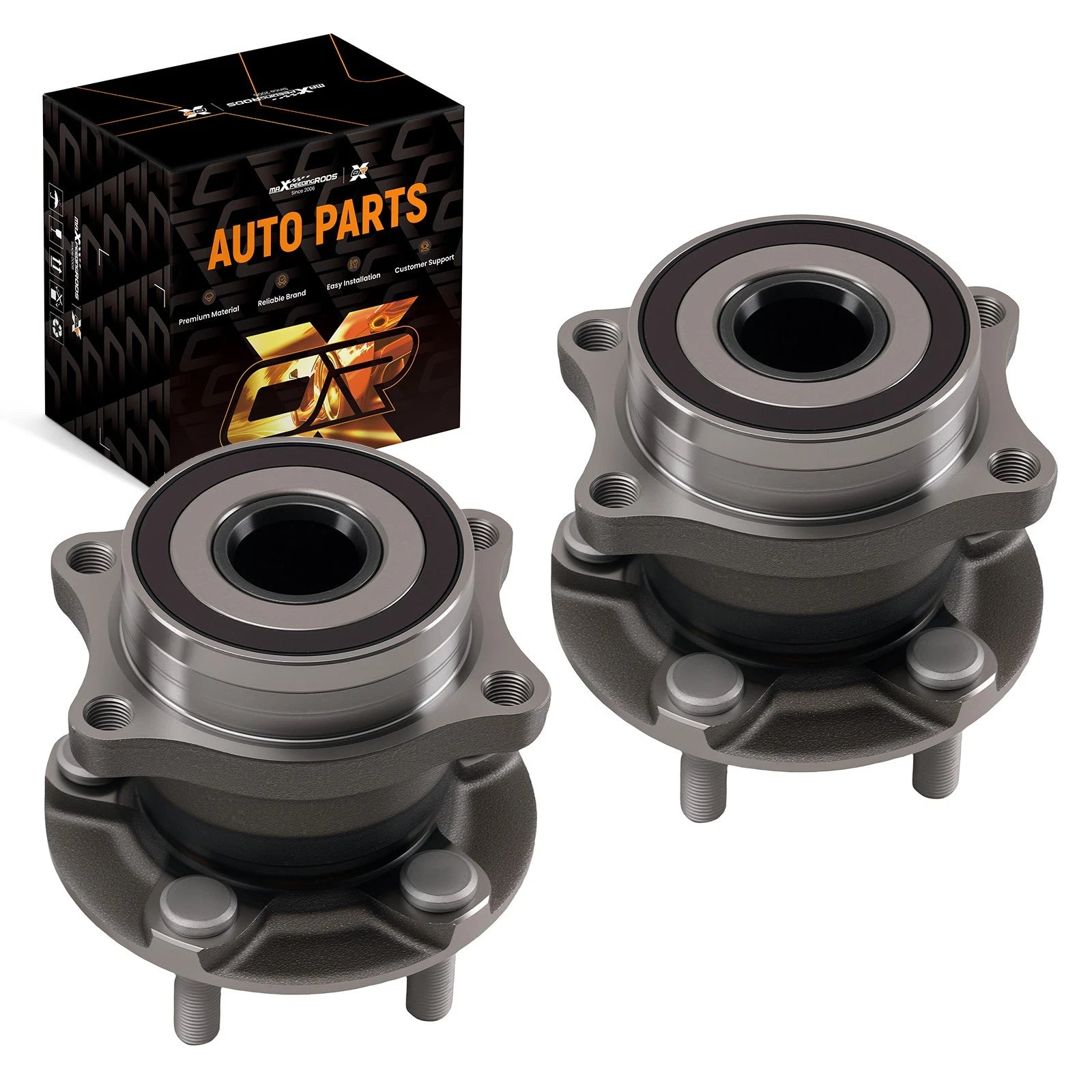 Set of 2 Rear Wheel Hub Assemblies for Subaru Forester Legacy (2009–2014)