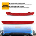 2X LED Rear Bumper Reflector Brake Light Cover for Honda Civic (2022–2023)
