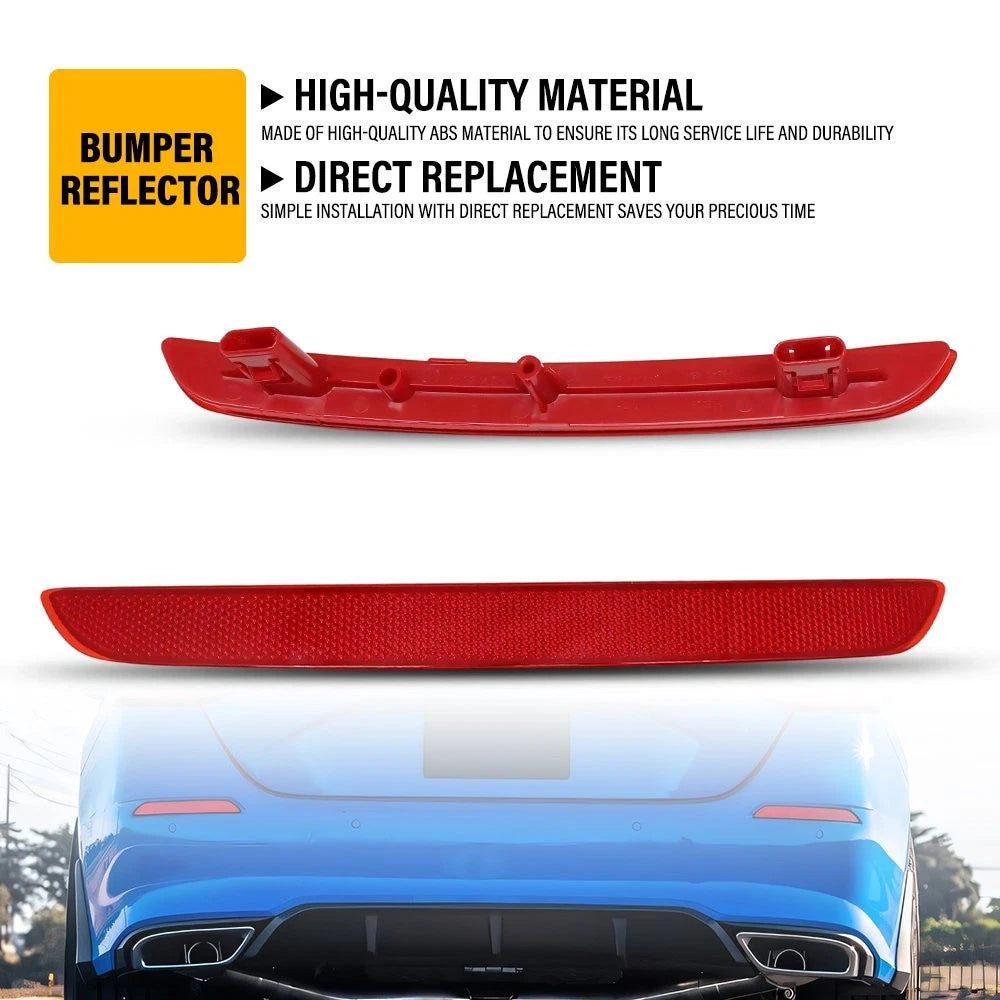 2X LED Rear Bumper Reflector Brake Light Cover for Honda Civic (2022–2023)