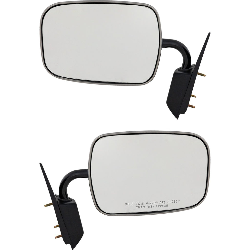 Set of 2 Manual Chrome Mirrors for Chevrolet K1500 K3500