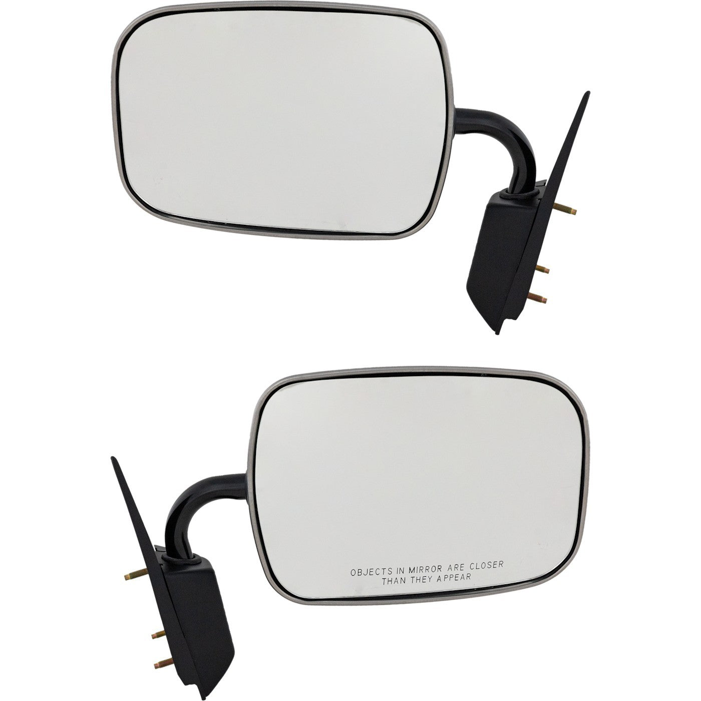 Set of 2 Manual Chrome Mirrors for Chevrolet K1500 K3500