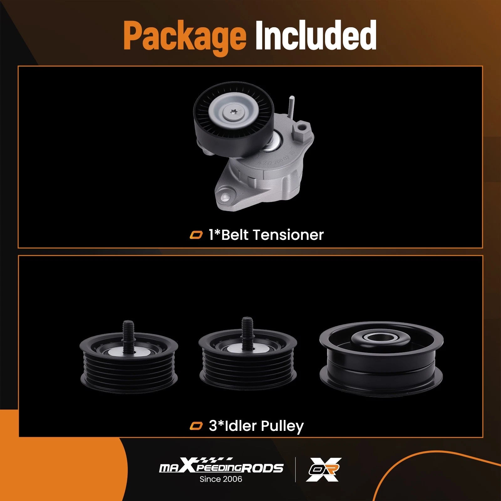 Belt Tensioner Idler Pulley Kit for Mercedes Benz E350 (2008–2011)
