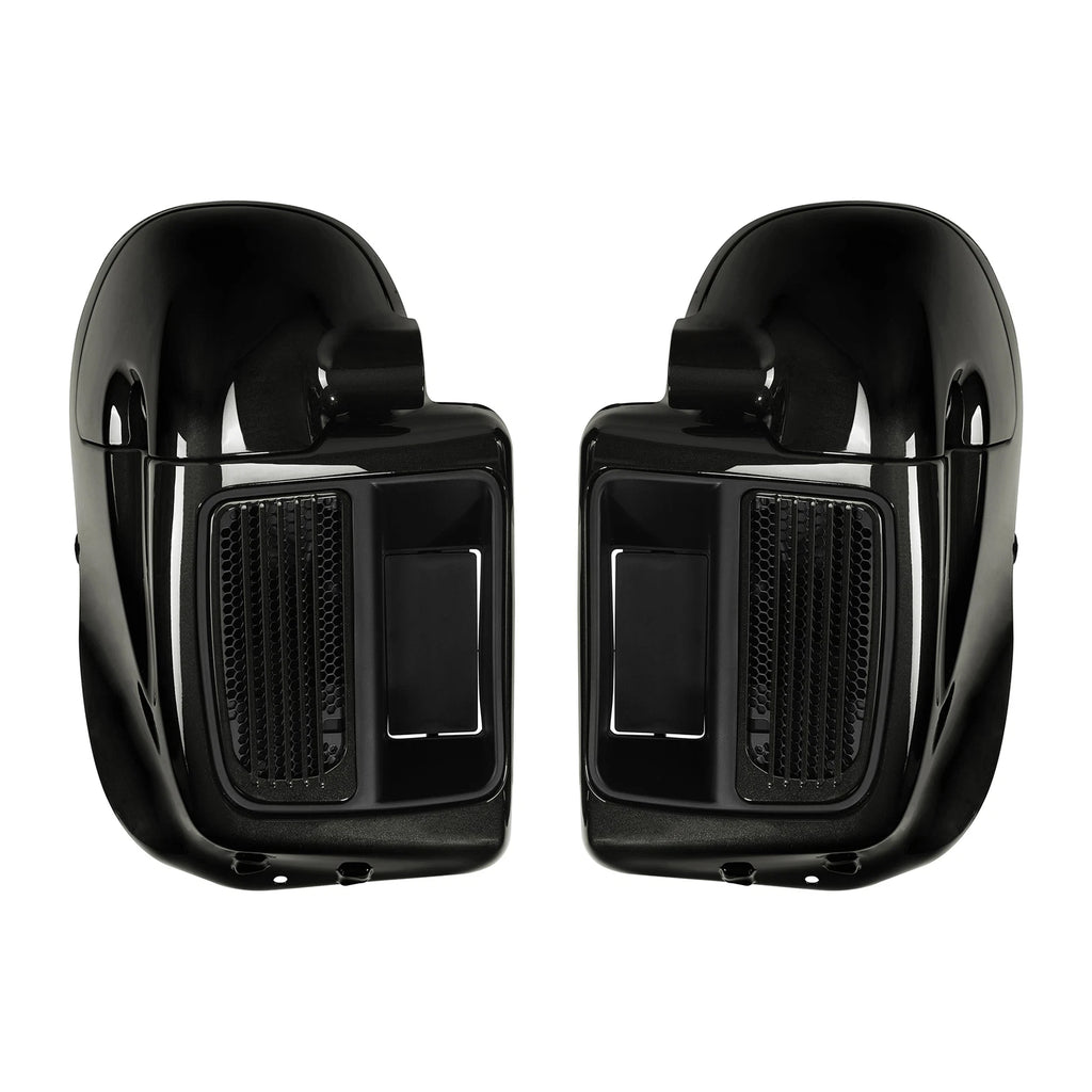 Lower Vented Fairings for Harley Road King Street Glide (2014–2024) Black Quartz