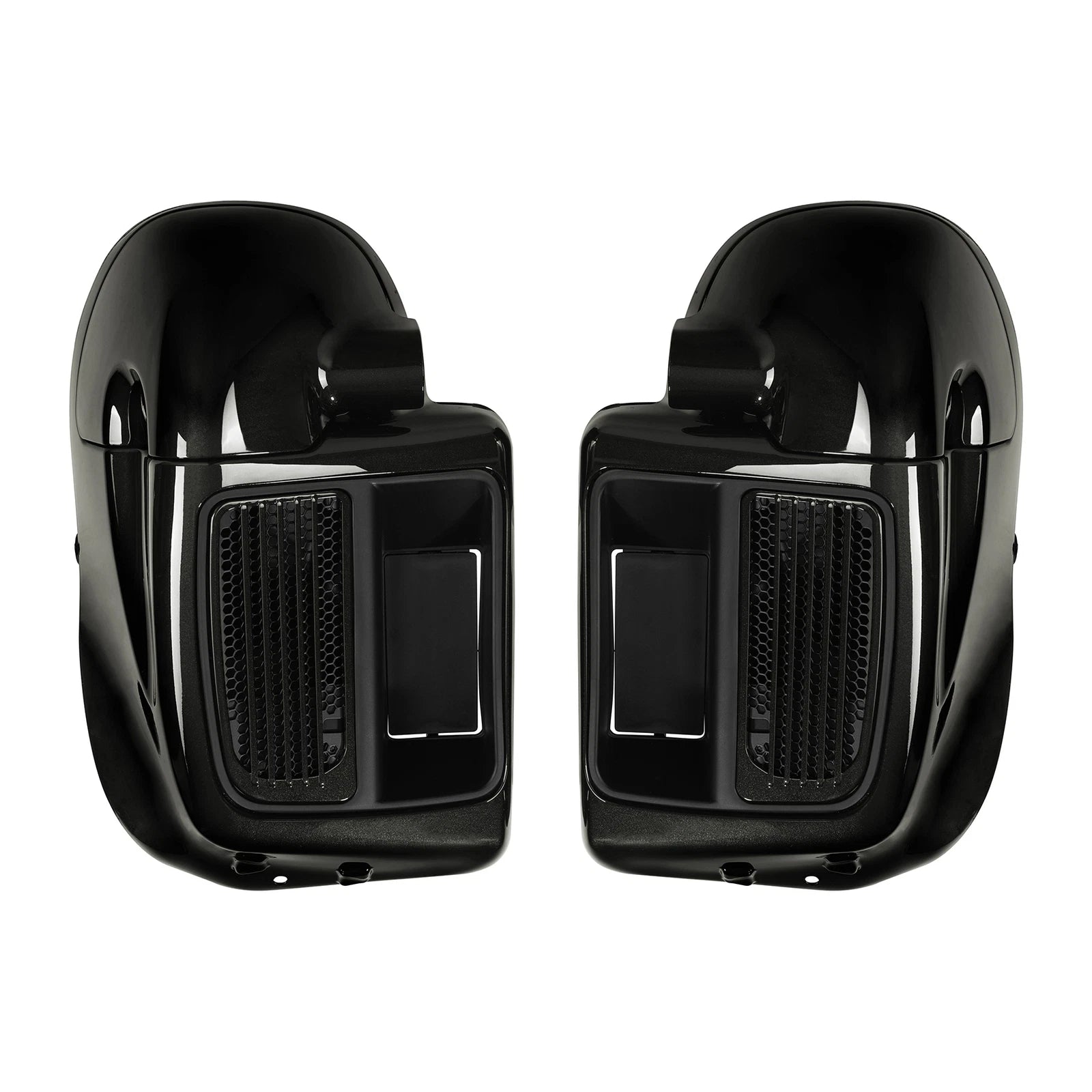 Lower Vented Fairings for Harley Road King Street Glide (2014–2024) Black Quartz
