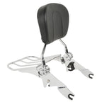 Chrome Backrest Sissy Bar Luggage Rack for Harley Touring Road Glide (2009–Present)
